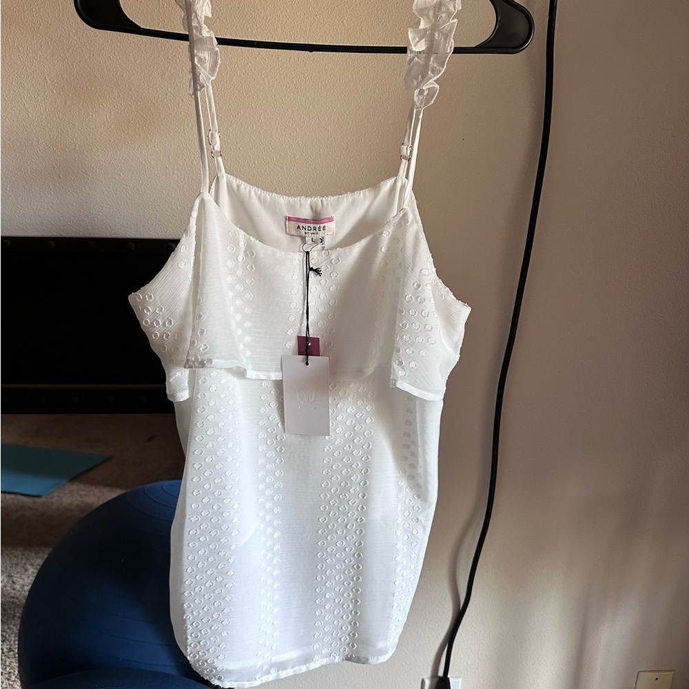 Ruffle tank top